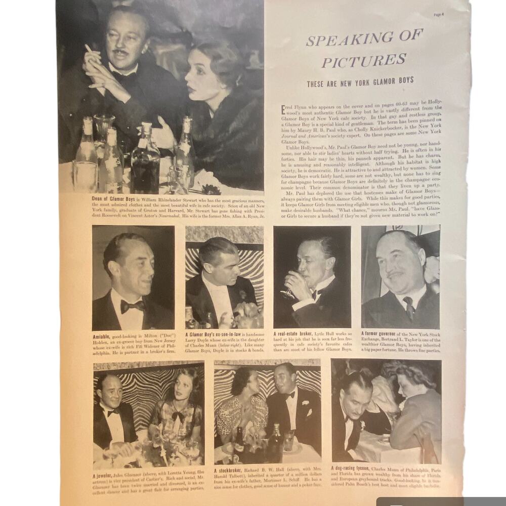 Vtg New York Glamour Boys Print Life Magazine May 23 1938 Frame Ready